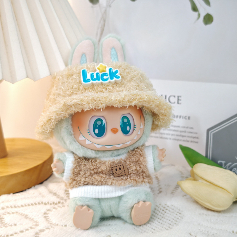 第一世代と第二世代のラブブベビー服ビニールブラインドボックスペンダントかわいいぬいぐるみ帽子服スーツアクセサリー|undefined