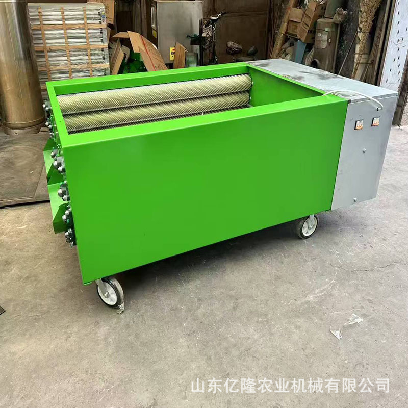 外贸电动核桃剥壳机  不伤核桃去青皮机 双滚筒核桃脱皮清洗机