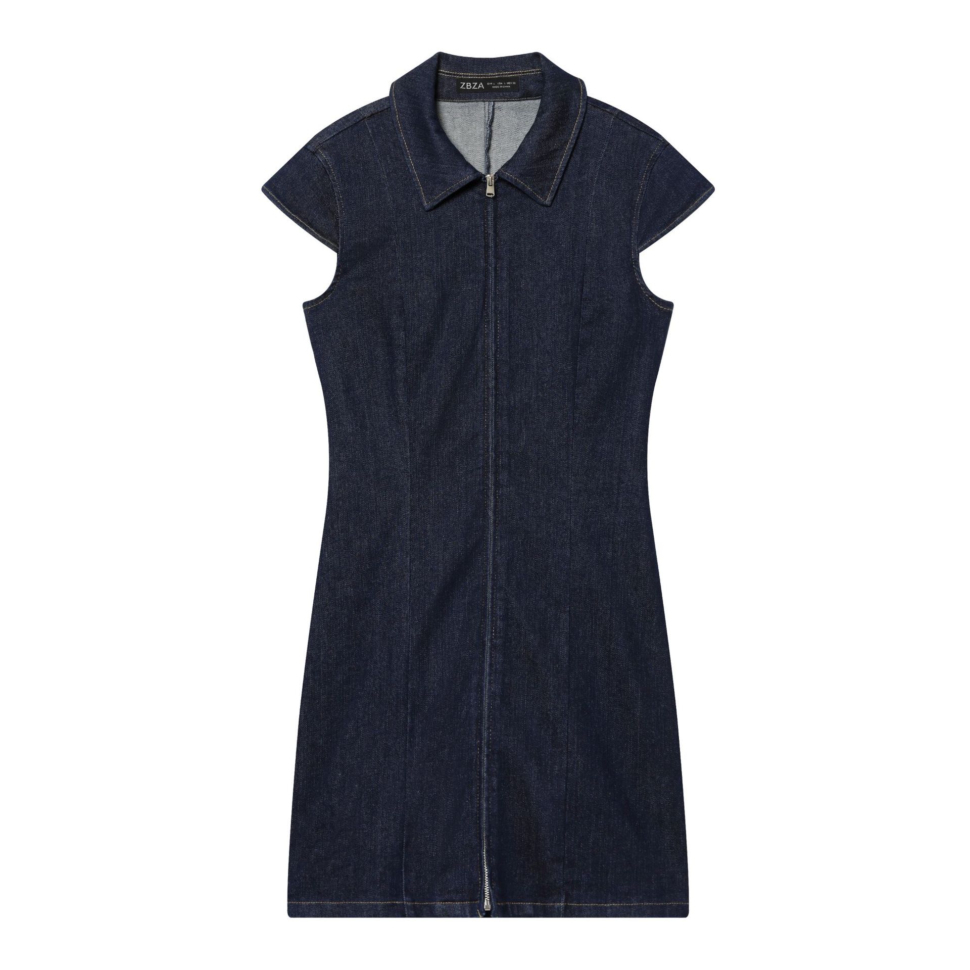 fashionable elegant denim dress