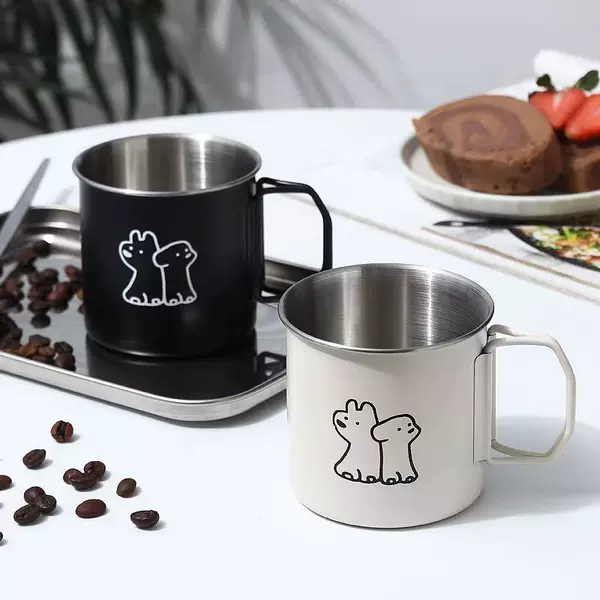 Outdoor Stainless Steel 304 Folding Cup Outdoor Camping Kitchenware Mountaineering Water Cup Portable Storage Beer Mug