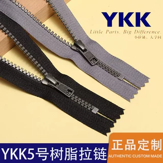 5号ykk树脂拉链闭尾仿金属裤子羽绒服口袋拉合顺畅ykk拉链正品