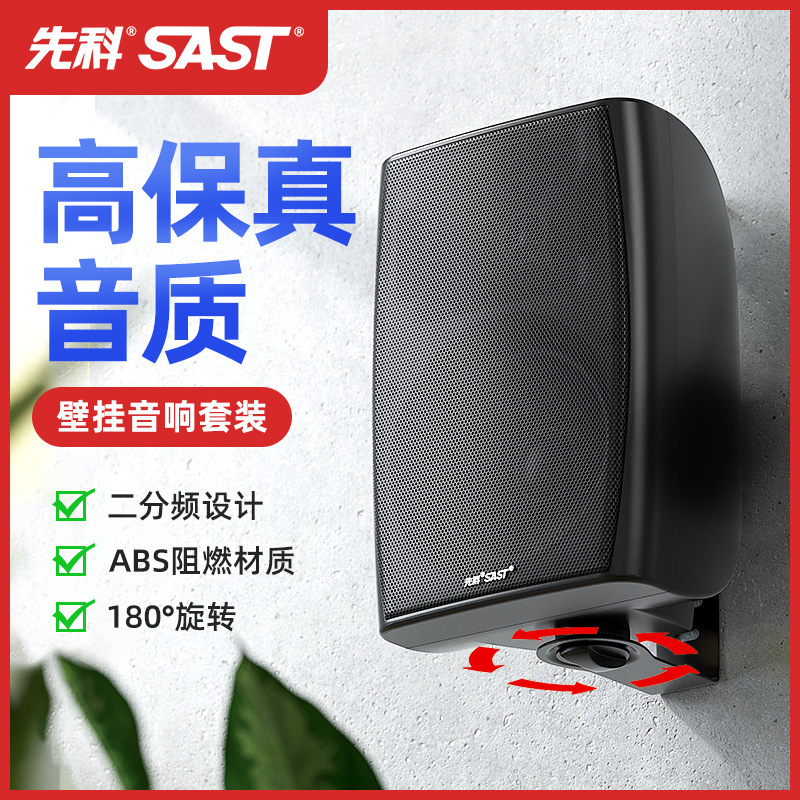 Xianke Store Audio Special Sound Quality Commercial Speaker Wall Hanging Conference Room Set Indoor Wall Hanging Around Store