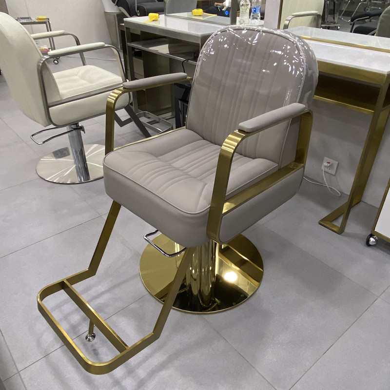 Silla de peluquería internet celebridad silla de pelo salón de pelo especial simple japonés de alta gama asiento de elevación de corte de pelo se puede poner abajo