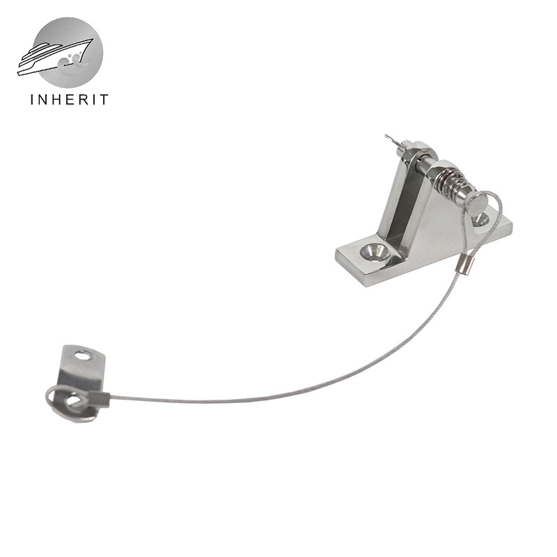 栓链山形座60*18 跨境优选不锈钢316遮阳伞配件板绳抽拉肖山型座