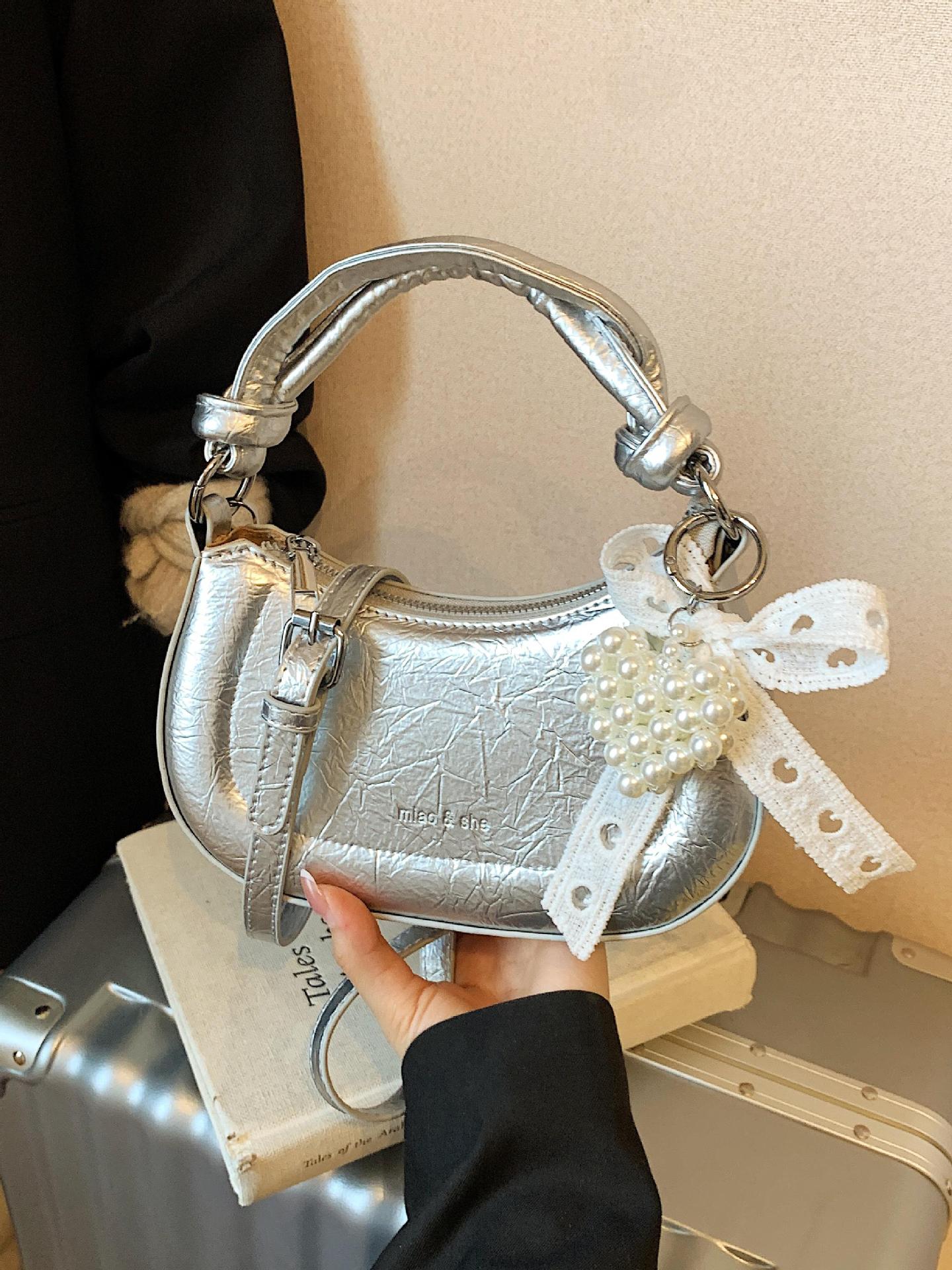 Bolso de nicho francés para mujer 2025 nuevo bolso de hombro casual de todo fósforo de moda bolso de silla de mensajero de estilo occidental