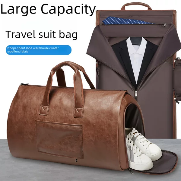 Waterproof Suit Travel Bag for Men, Business Trip Storage, Portable Handbag, Cross-Body Bag, Large Capacity Cross-Border Luggage Bag for Women