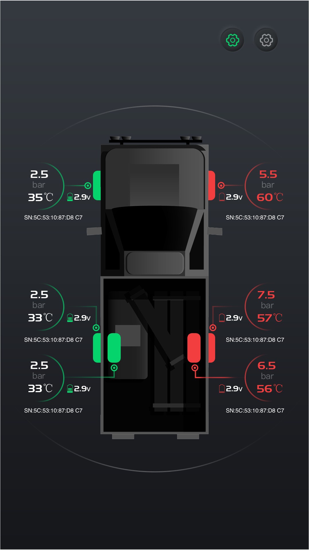 Bluetooth Tire Pressure Detector for Cars and Motorcycles Monitors Tire Pressure in Real Time and Installs High-Precision Tire Pressure Sensors Without Damage