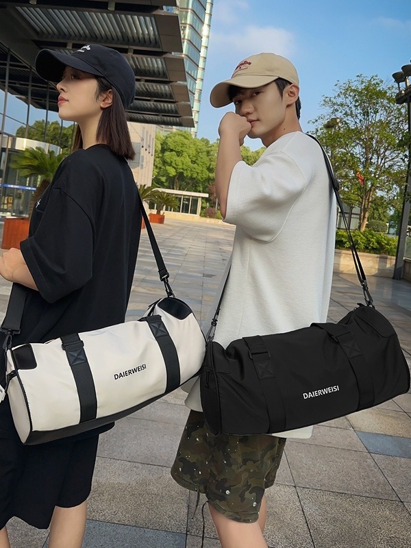 Bolsa de viaje corto de gran capacidad bolsa de entrenamiento de baloncesto bolsa de entrenamiento de almacenamiento simple bolsa de equipaje neutral