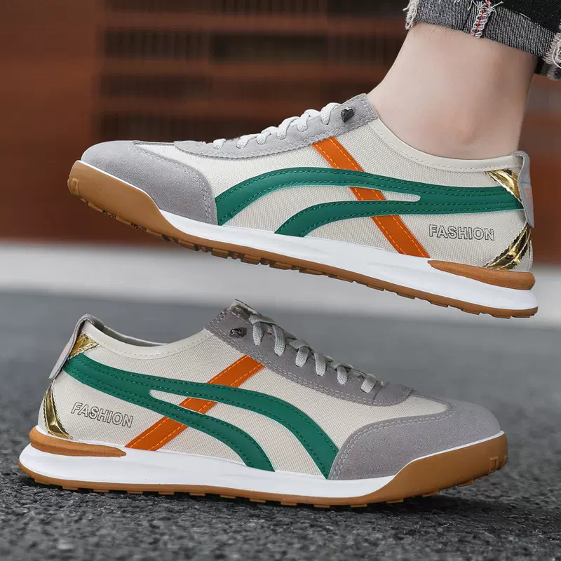 板鞋潮牌高级感帆布鞋新款软底轻便休闲男鞋百搭户外休闲运动单鞋