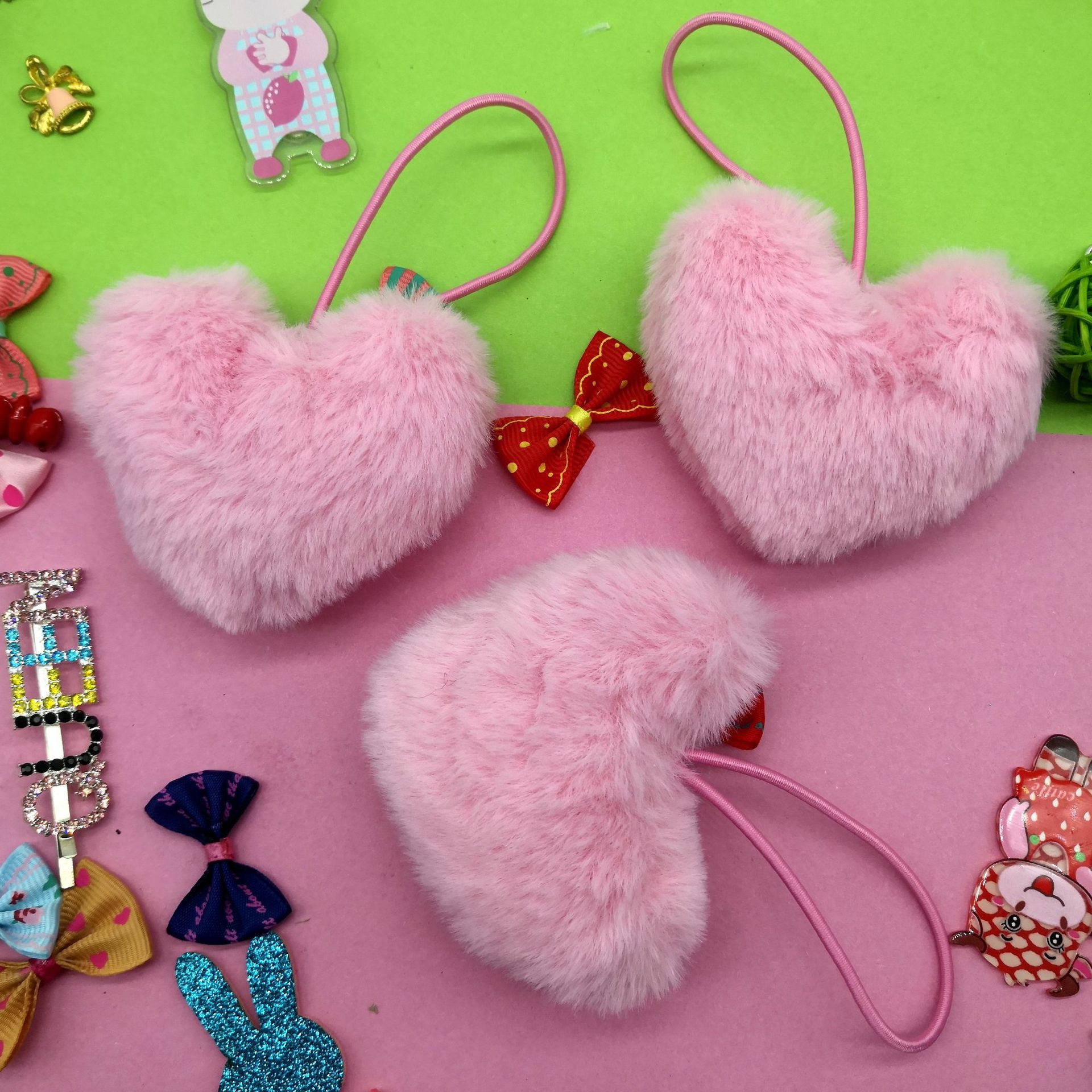 lz-b002长毛绒8cm充棉大爱桃心