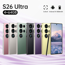 爆款跨境专用S26 Ultra便携智能八核 双卡智能手机安卓 真4G 3+32