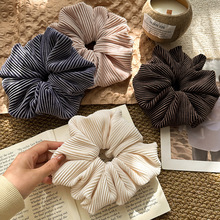 韩国丝绒褶皱风琴高弹力发圈高级感扎马尾丸子头女大肠圈2025新款