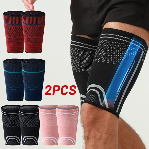 Knitted Thigh Compression Leg Protectors for Sports, Outdoor Running, Basketball, Muay Thai, Equestrian Leg Gaiters, Sports Protective Gear