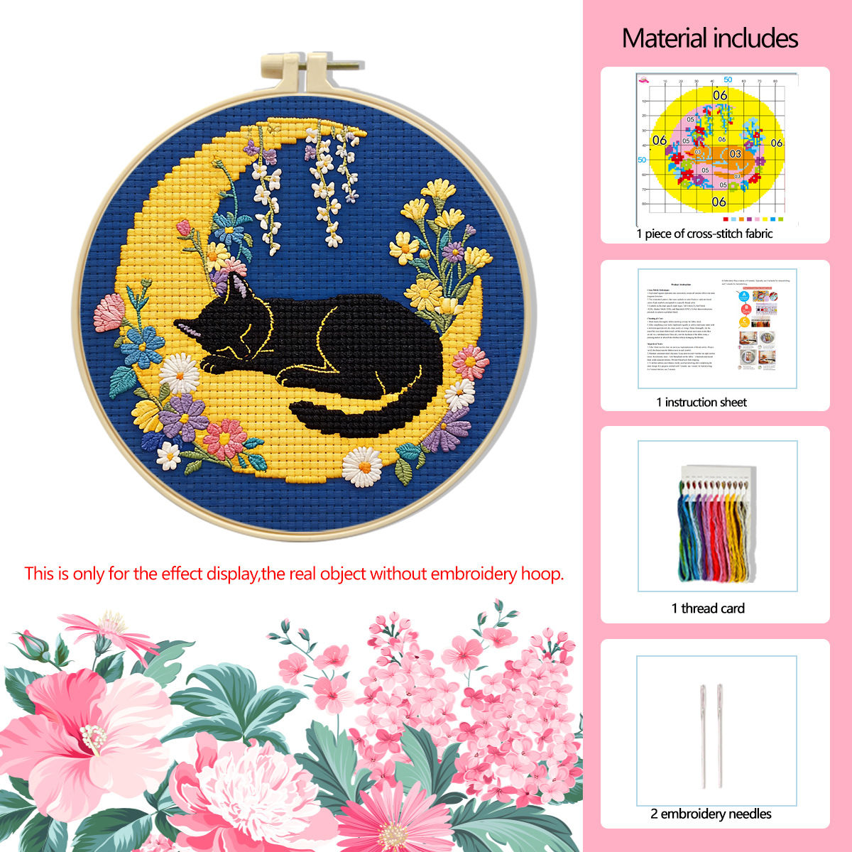 Punto de Cruz Mona Lisa Edición Internacional Colección de Gatos Adorables Éxito de Ventas en Amazon Punto de Cruz de Dibujos Animados image 7