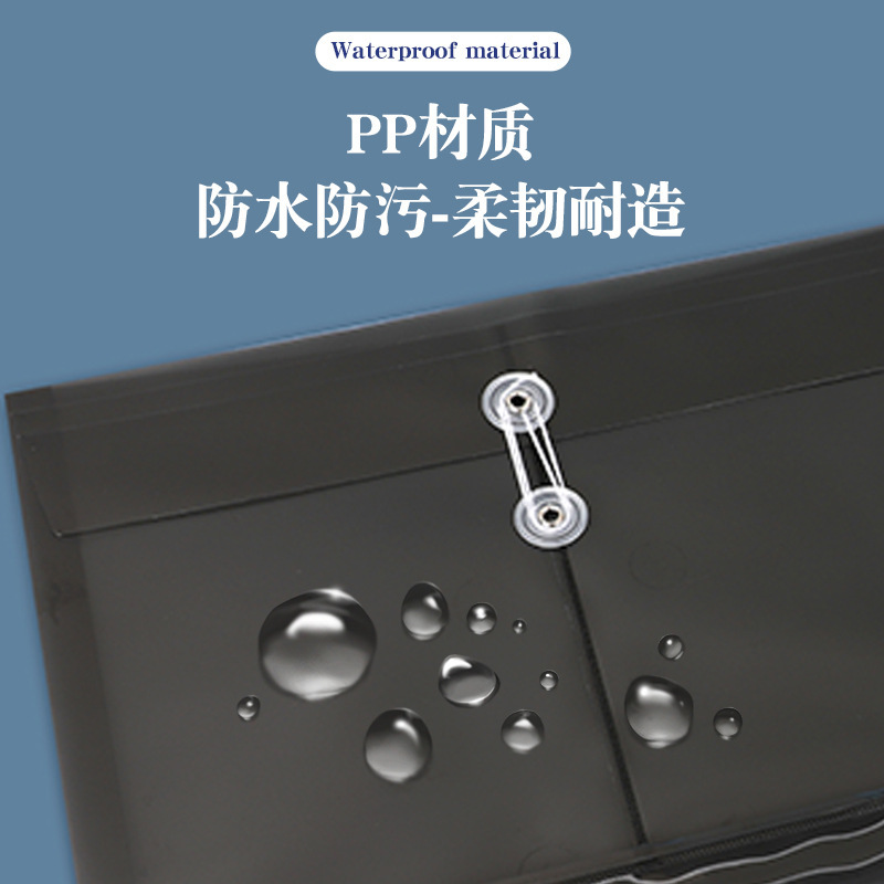 a4透明立体ファイルバッグ、巻き取り防水ファイルバッグ、横型、縦型、大容量、厚みのある収納バッグ、データバッグ|undefined