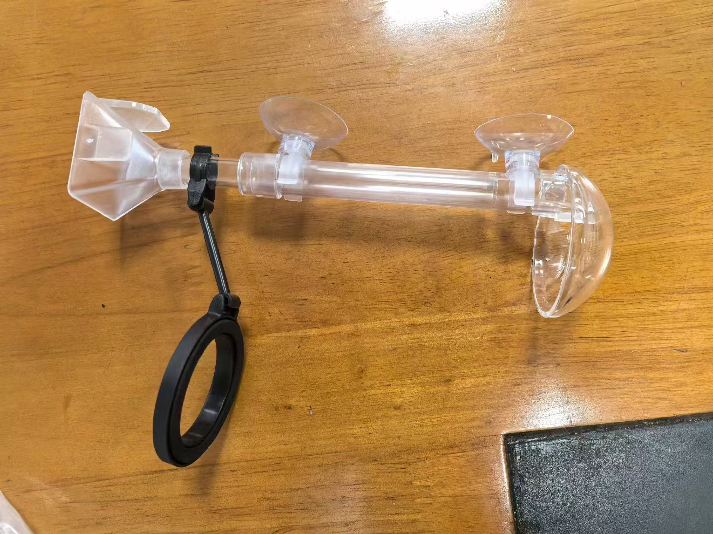 Tubo de alimentación de peces pequeños, dispositivo de alimentación de alimentos para peces pequeños, anillo de alimentación, camarones de cristal, dispositivo de alimentación de artefactos de peces, dispositivo de alimentación, hundimiento, anti-espolvoreo