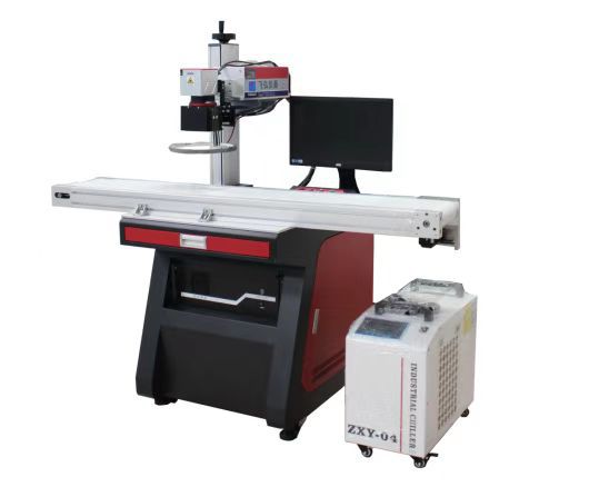 耳咪外壳可任意摆放流水线视觉CCD自动打码3W瓦紫外光激光打标机