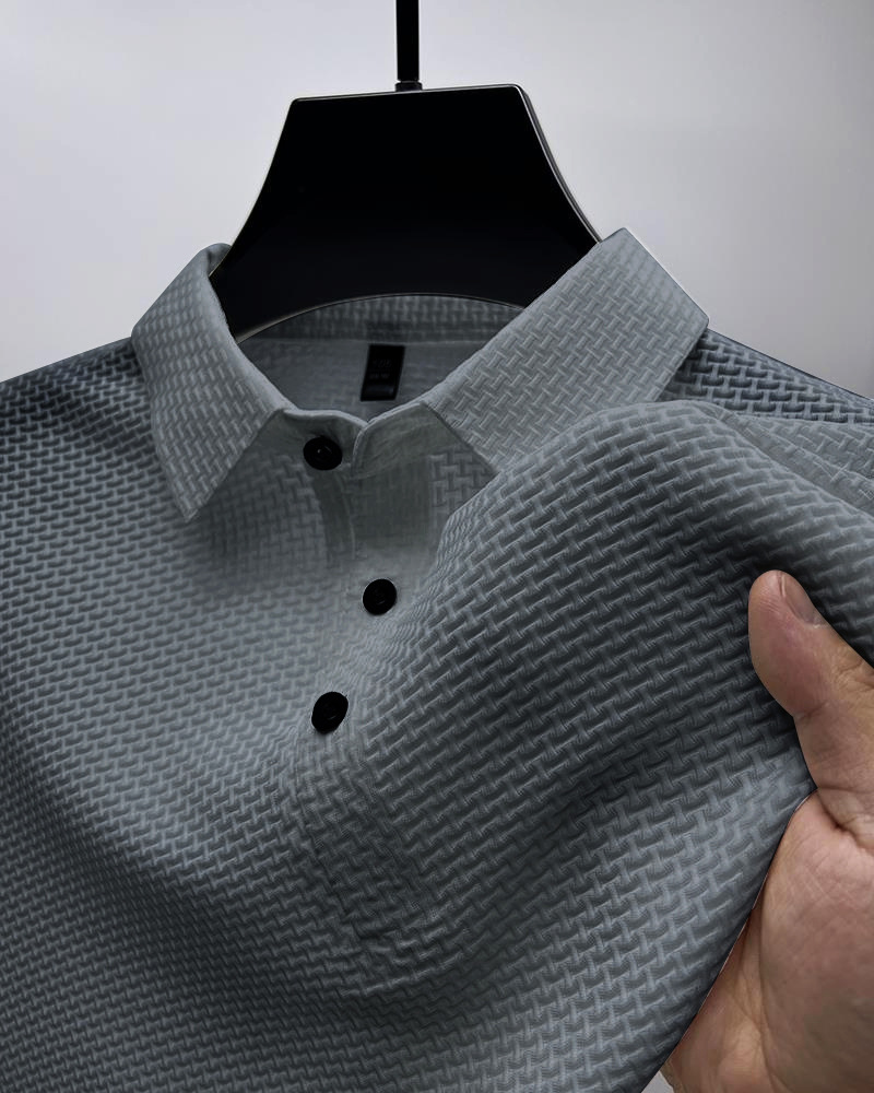 245g Weight Short Sleeve Sleeve Length Nylon Fabric Type Regular Top Length Casual Occasion Turndown Neckline Loose Fit Type Solid Color Pattern Summer Season Men's Gender Patchwork Design Simple Style Style Men's Solid Color Simple Style Turndown Short Sleeve Loose Men's T-shirt 7