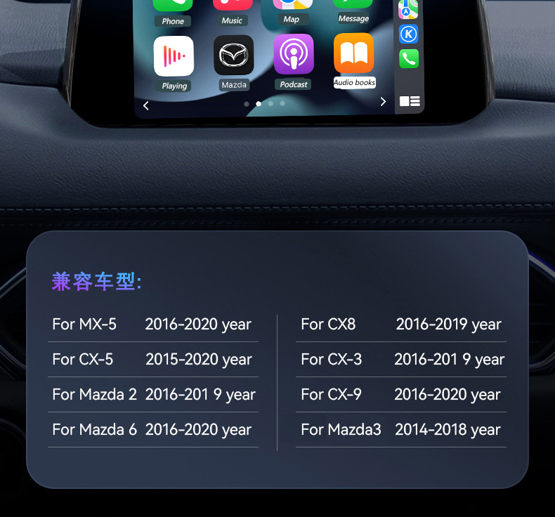 P3 Is Suitable for Mazda Wireless Carplay Wired Android Auto Adapter Tk789U0Ck1414