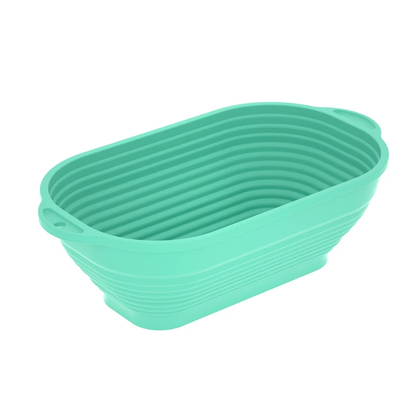 Oval bread basket grass green
