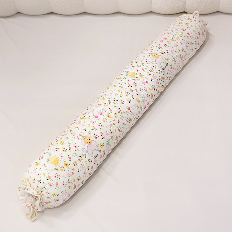 Cartoon caramelo columna larga almohada de abrazo flor triturada bebé anti-voltar lateral dormir almohada cómodo respaldo regalos para chicas