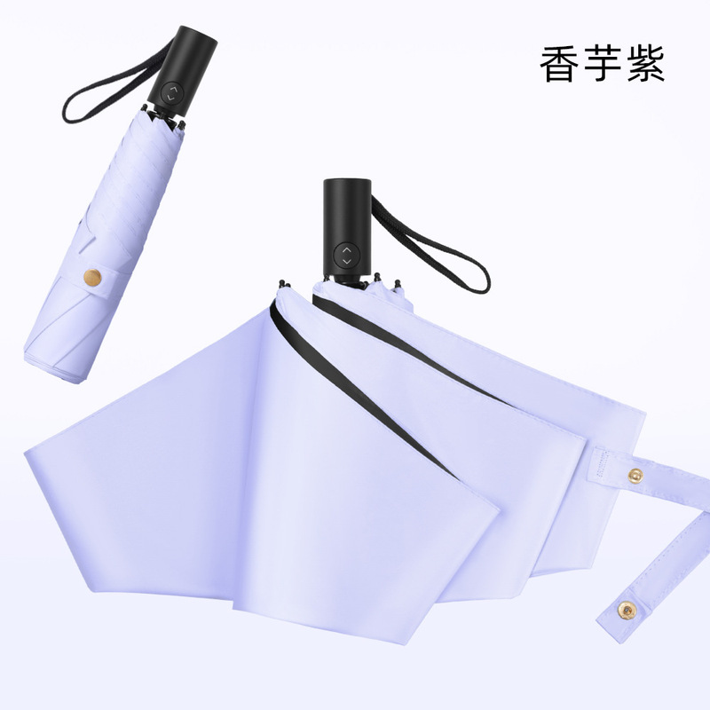 黑胶三折全自动超轻伞防晒防紫外线遮阳伞折叠晴雨两用伞雨伞定制|undefined