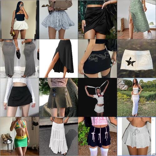 Eurasian 2025 Summer Women's Versatile High-Waisted Short Skirt Fashion Sexy Skirt