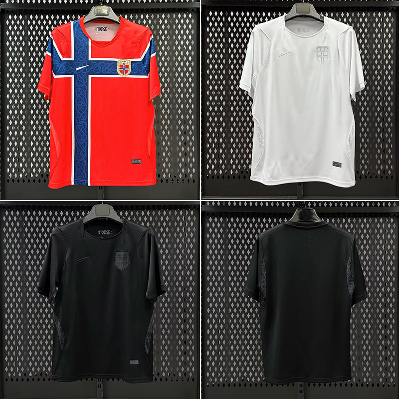2627 Norway Wales Team Uniforms World Cup National Team Fan Version Home and Away Football Uniforms Cross-Border Custom Order