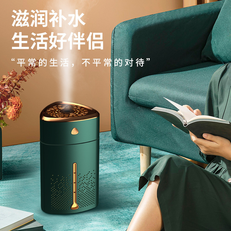 新しいクリエイティブ加湿器ホームデスクトップ大容量空気清浄機 USB アロマセラピーマシンアトマイザーショーボーダー|undefined