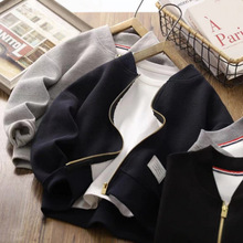 2025爆款潮酷秋款韩版宽松外套大童中大童休闲洋气儿童童装中长款