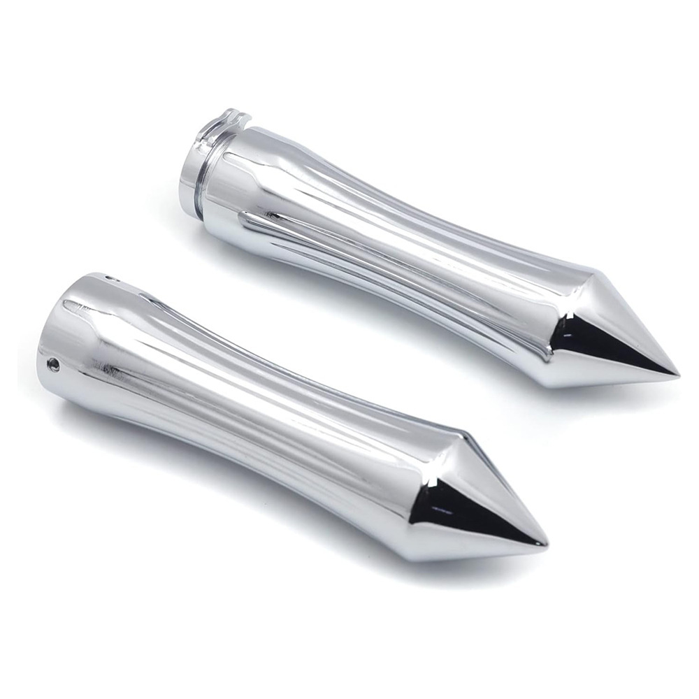 Motorcycle harem universal all-aluminum handle cover handle glue electroplating silver all-aluminum handle core 25mm