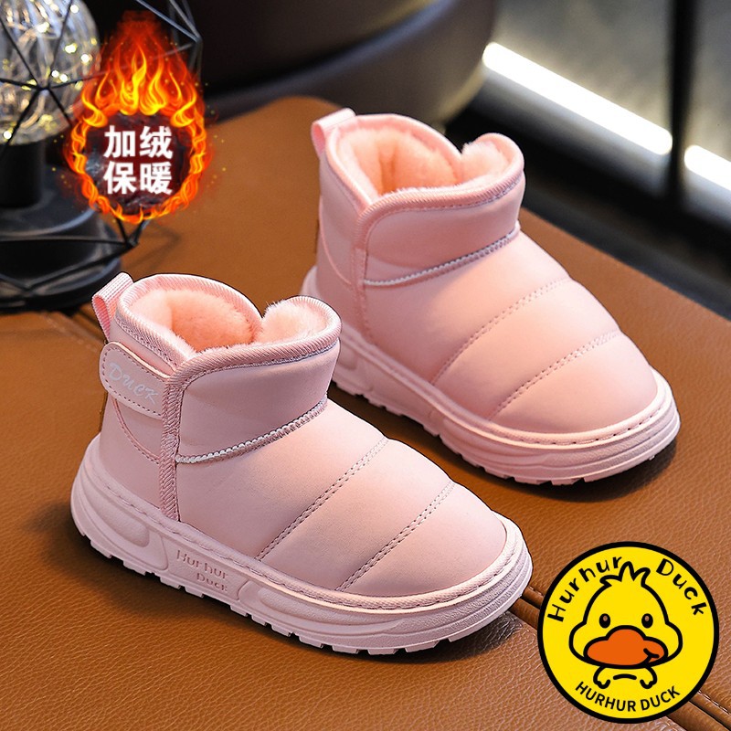 Botas de nieve para niños 2025 invierno nuevas botas de niñas con calentamiento de lana zapatos de algodón para niños zapatos de algodón para estudiantes primarios invierno image 9