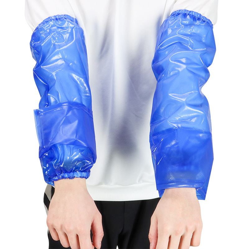 防水套袖加大加厚耐磨牛筋袖套防油防污石材廠成人工作清潔護袖