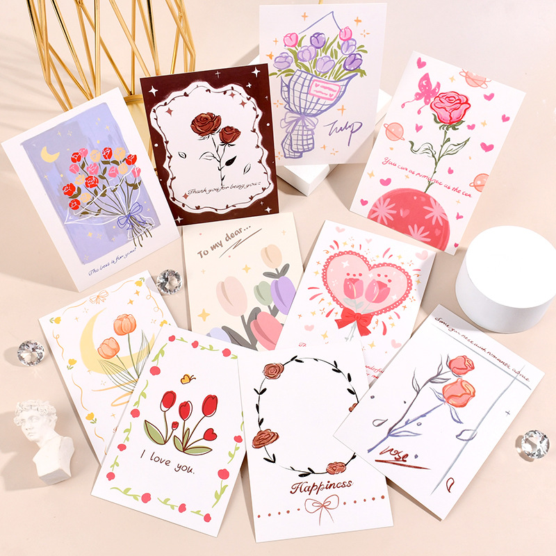 Valentine's Day Cards Thanksgiving And Teachers' Day Cards Florist Blessing Cards display picture 1