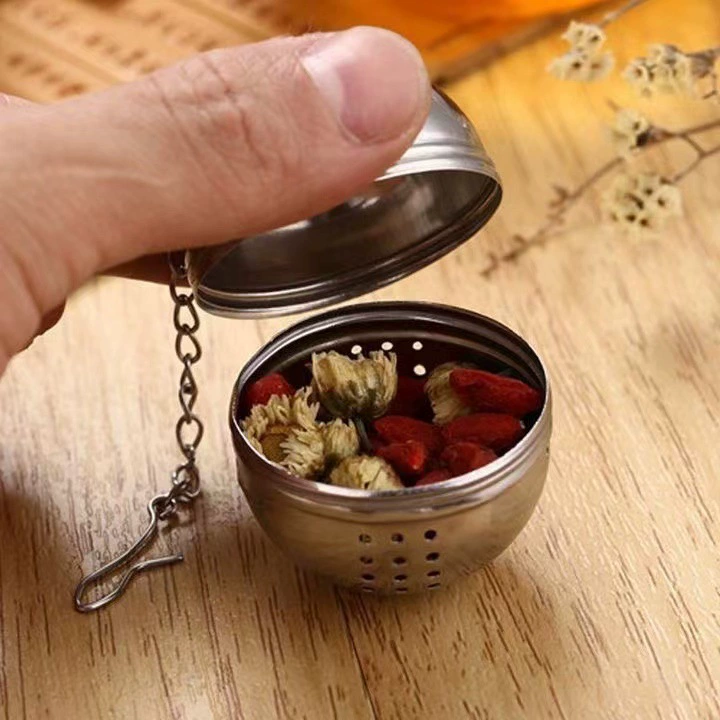 Stainless steel tea ball egg type tea brewer Weibao tea leak hot pot braised ball kitchen gadget seasoning ball manufacturer