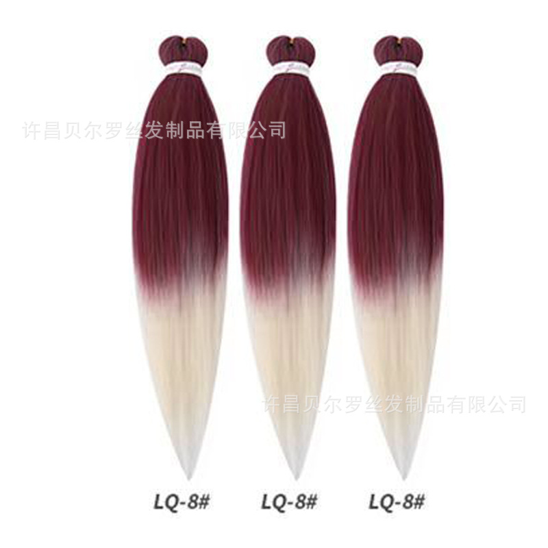 Kit de 3 pelucas EZ Braid – cabello synthetic, colores sólidos/degradé