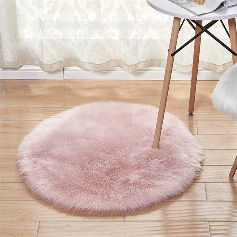 Round Plush Rug (Mingyu) — 5–6 cm Thick, suede backing, multiple diameters
