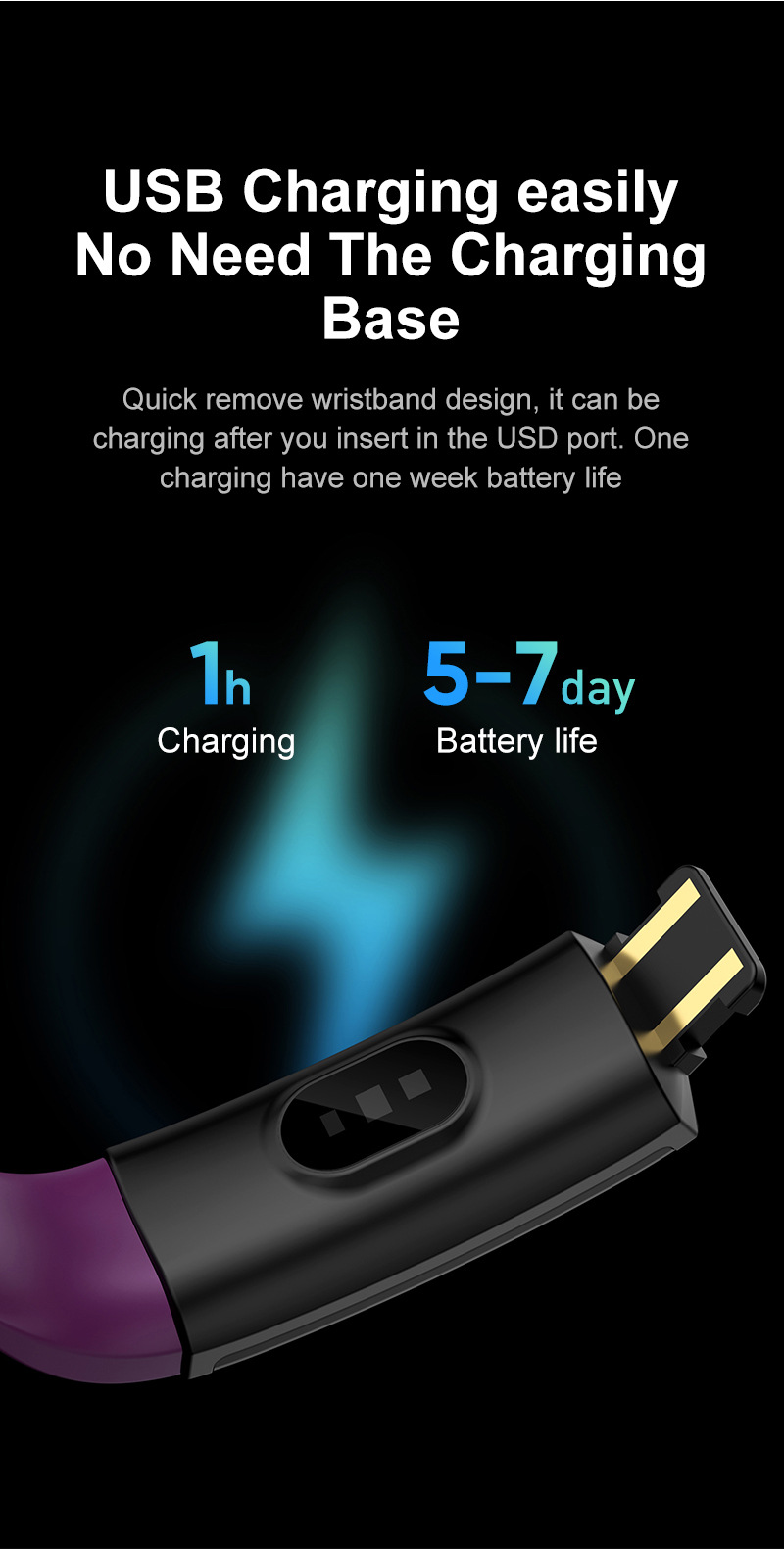 Y15 smart wristband, heart rate, blood oxygen, blood pressur_voghion.com