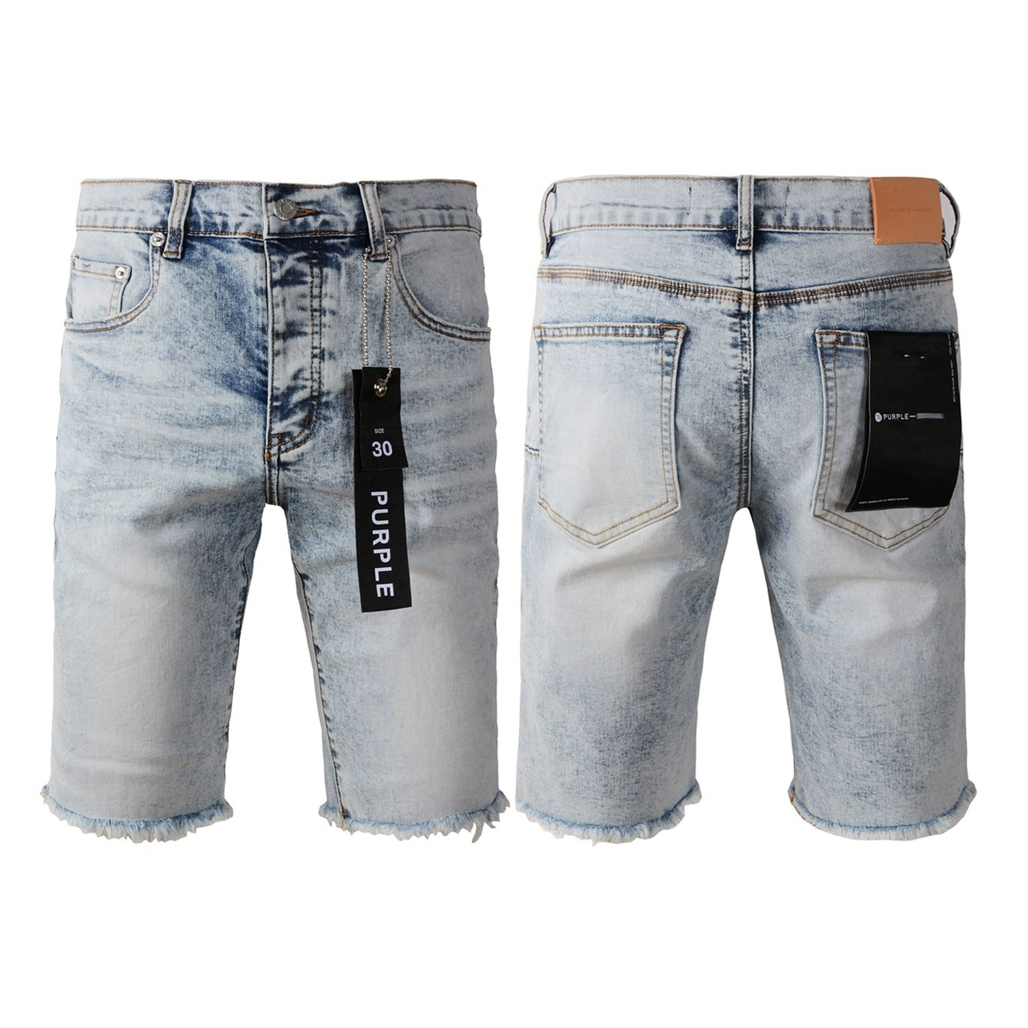Европейский и американский трендовый бренд LIMITED PURPLE SHORTS фиолетовые брендовые уличные хип-хоп рваные distressed джинсовые шорты