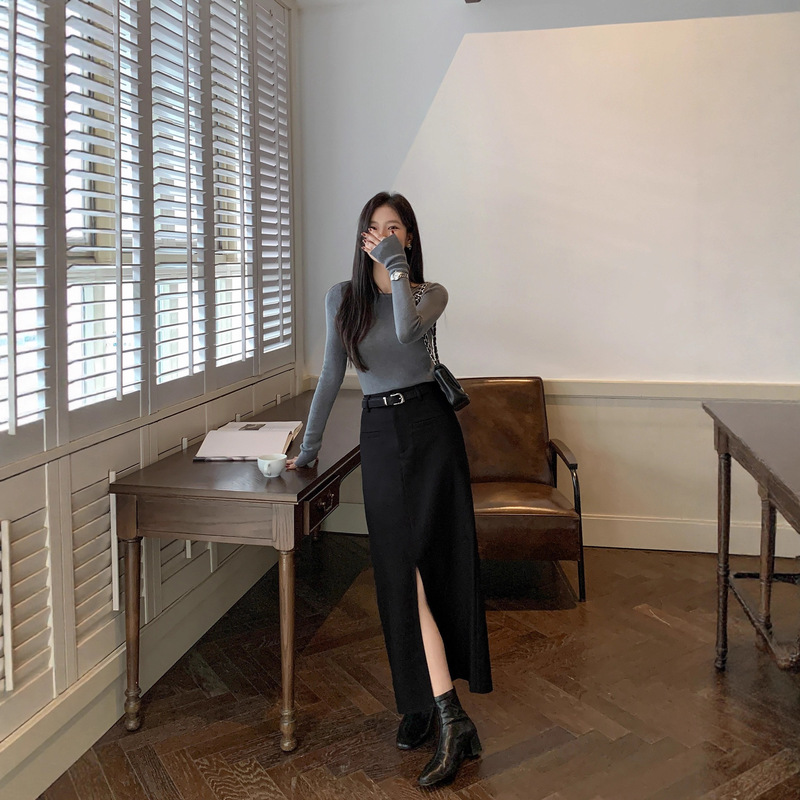 2026 Autumn Style Boat Neck Sweater for Women, Slim Fit, Thin Knit Top for Autumn and Winter 2026 Autumn Style Boat Neck Sweater for Women, Slim Fit, Thin Knit Top for Autumn and Winter