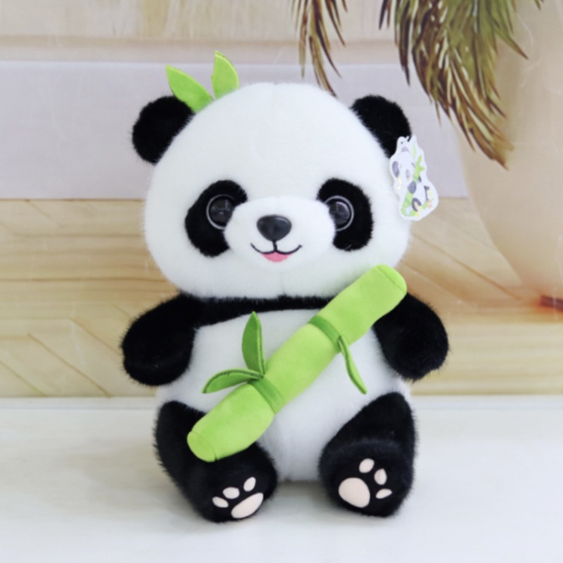 Panda juguetes de peluche al por mayor Panda Doll Souvenir Panda House Regalo lindo recuerdo Se puede agregar logotipo