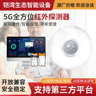 Home Human Body Sensor Ceiling-Mounted Photosensitive Wall-Mounted Infrared Sensor Light-Controlled Adjustable Alarm Smart Alarm