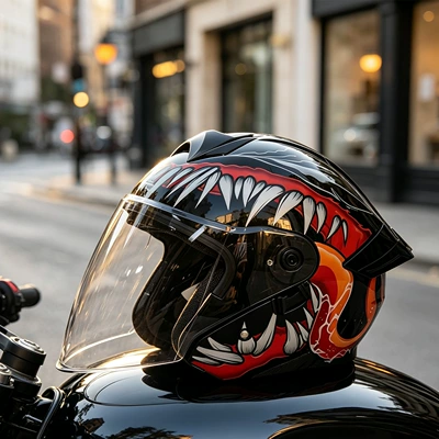 available for dropshipping, Motosiklet kaskı (dəbilqə) - op05-venom-ii-transparent-lens-m