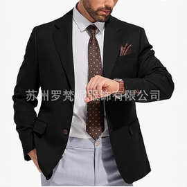 亚马逊速卖通外贸亚麻商务休闲西服男款套装新郎婚礼宴会西装