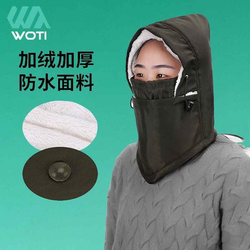 Велосипедный головной убор Уличная маска для верховой езды на флисовой подкладке Шапка летающего тигра Теплый головной убор Флисовая утолщенная маска