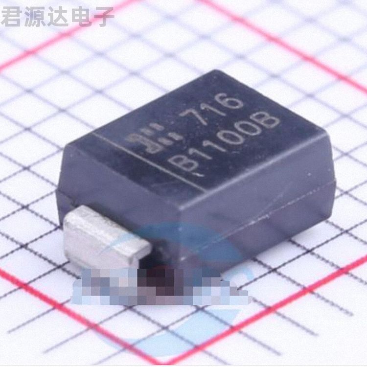 B1100B-13-F封装SMB(DO-214AA)肖特基二极管