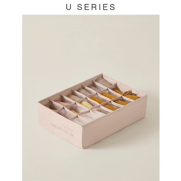 Socks, storage box, 18 cells, washable