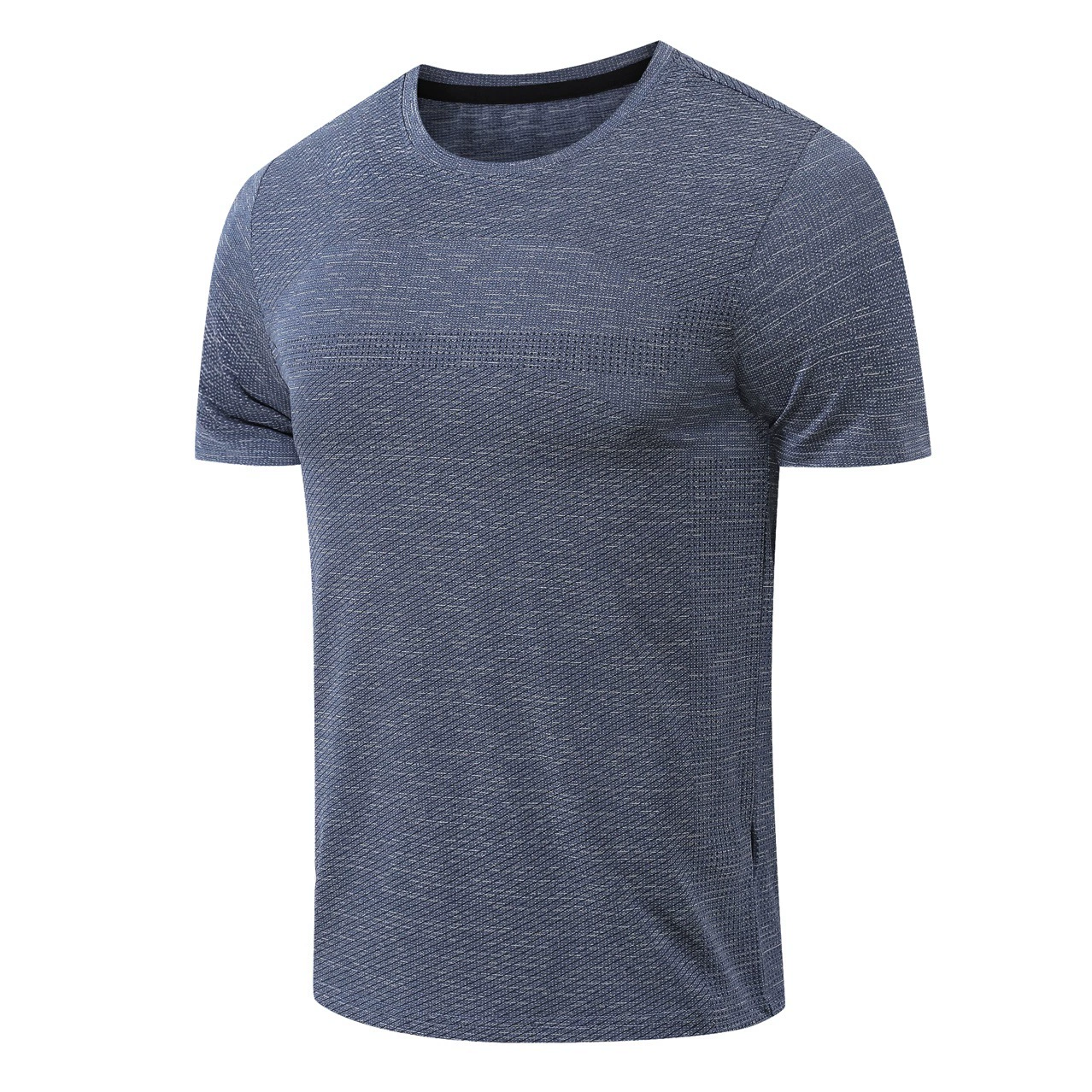 Быстросохнущая, впитывающая пот мужская футболка для фитнеса с короткими рукавами, эластичная мужская футболка с короткими рукавами для тренировок на открытом воздухе, спортивный топ для бега