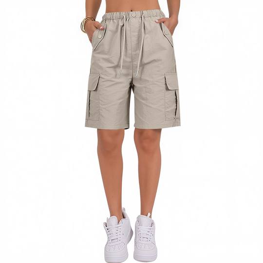 European and American Cross-Border Women's Clothing Amazon Independent Station New Style Personalized Quick-Drying Workwear Five-Point Pants Casual Shorts Trend
