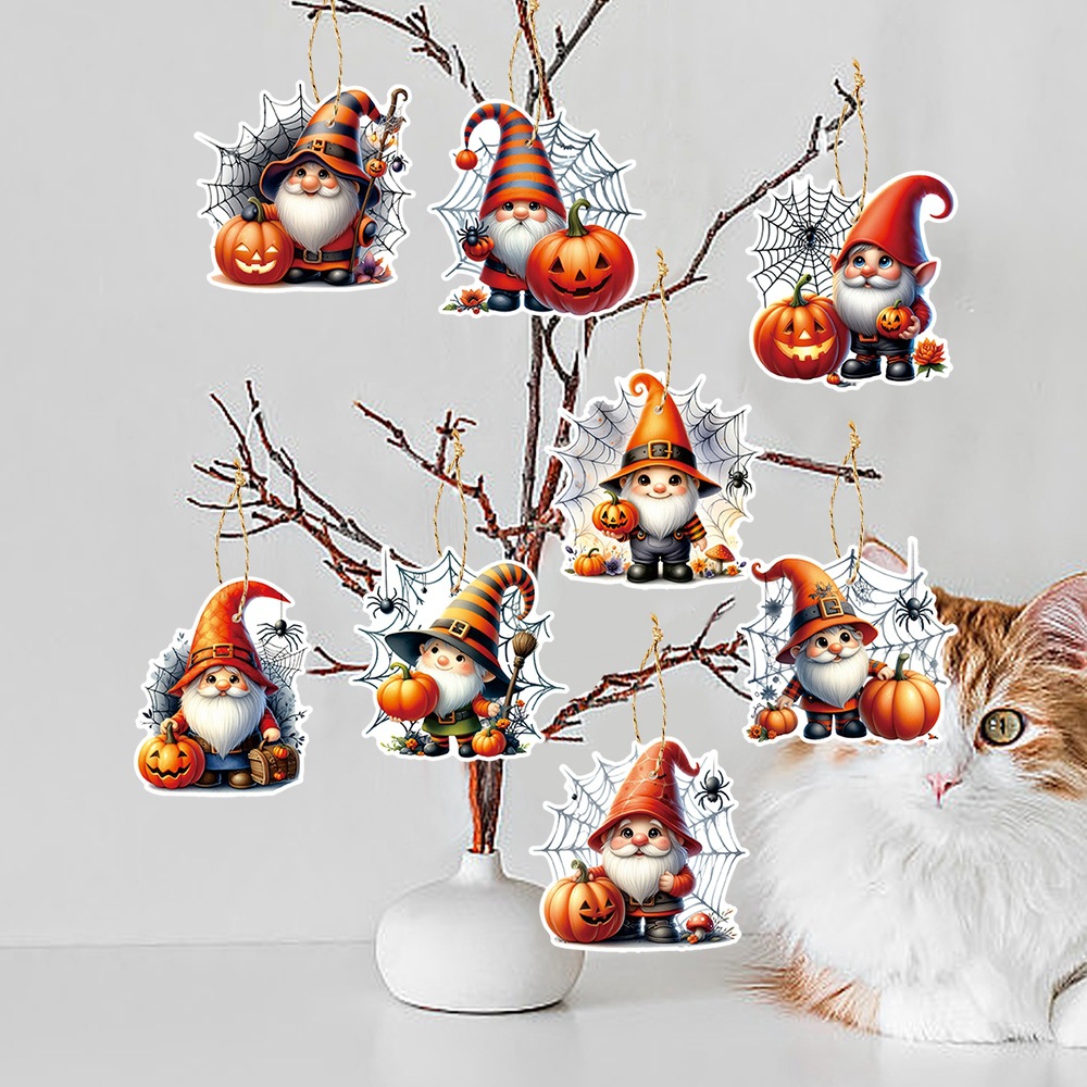 Nuevos productos de Halloween decoración de fiesta enano colgante adorable calabaza colgante colgante Halloween suministros navideños